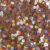 4mm Round Flat Sequins Copper Lazersheen Rainbow Reflective Metallic. Made in USA