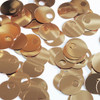 Large Hole Round Sequin 20mm Deep Gold Metallic