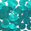 Large Hole Round Sequin 20mm Teal Turquoise Metallic