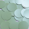 Round  Flat Sequin 40mm Mint Green Opaque Satin Pearl