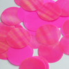 Round  Flat Sequin 40mm Hot Pink Rainbow Iris Fluorescent Matte Opaque Back Reversible