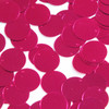Round  Flat Sequin 20mm Top Hole Fuschia Pink Metallic