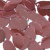 Large Hole Oval Sequin 1.25" Rose Pink Metallic