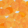 1" / 24mm Round Flat Sequins Light Orange Neon Fluorescent Sparkle Glitter Texture