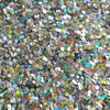 3mm Flat Sequins Silver Super Shiny Rainbow Iris Shiny Metallic