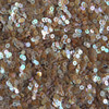 3mm Flat Sequins Topaz Dark Amber Semi Frost Rainbow