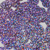 Round  Flat Sequin 15mm Top Hole Light Lavender Hologram Glitter Sparkle