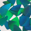 Fishscale Fin Sequin 1.5" Teal Lazersheen Rainbow Reflective Metallic