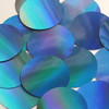 Round  Flat Sequin 50mm Light Blue Lazersheen Rainbow Reflective Metallic