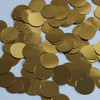 Round  Flat Sequin 12mm Top Hole Very Deep Gold Metallic