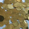 Round  Flat Sequin 20mm Top Hole Very Deep Gold Metallic