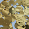 Large Hole Round Sequin 20mm Very Deep Gold Metallic