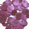 Large Hole Round Sequin 20mm Orchid Pink Metallic