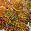 Round  Flat Sequin 30mm Copper Orange Hologram Glitter Sparkle