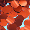 1" / 24mm Round Flat Sequins Deep Rich Orange Shiny Metallic