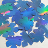 Fig Leaf Sequin 1.5" Light Blue Lazersheen Rainbow Reflective Metallic