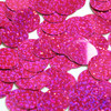 1" / 24mm Round Flat Sequins Fuchsia Pink Hologram Glitter Sparkle