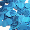 Round  Flat Sequin 20mm Center Hole Sky Blue Metallic