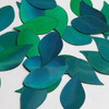 Vine Leaf  Sequin 1.5" Teal Lazersheen Rainbow Reflective Metallic