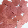 Oval Sequin 1.5" Rose Pink Metallic Sparkle Glitter Texture