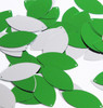 Navette Leaf Sequin 1.5" Green Silver Shiny Metallic Reversible