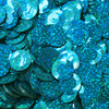 20mm Cup Sequins Peacock Teal Hologram Reflective Metallic