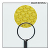 SequinsUSA Yellow 3D Dimensional Reflector Sequin Material RL067