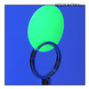 SequinsUSA Lime Green Transparent Fluorescent See-Thru Sequin Material Black Light RL089