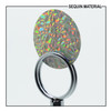 SequinsUSA Silver Lazersheen Rainbow Mosiac Metallic Sequin Material RL090