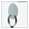 SequinsUSA Platinum Gray Lazersheen Semi-Transparent Reflective Metallic Sequin Material Film RL125