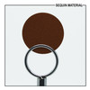 SequinsUSA Cocoa Brown Rigid Transparent See-Thru Sequin Material RL338