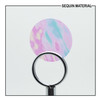 SequinsUSA Crystal Pink  Transparent Rainbow Iris Super Shine Marbled Sequin Material Film RL695