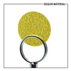 SequinsUSA Yellow Glitter Glossy Transparent See-Thru Sequin Material Film RM045