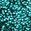 6mm Cup Sequins Turquoise Blue Matte Satin Metallic Medium Hole