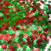 Snowflake Sequin Red Green Metallic