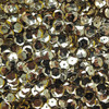 10mm Cup Sequins Light Gold Shiny Metallic Medium Hole