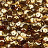 10mm Cup Sequins Copper Gold Shiny Metallic