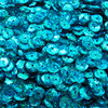 8mm Cup Aqua Blue Hologram Glitter Sparkle Metallic