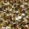 8mm Cup Sequins Pale Gold Shiny Metallic