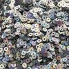 4mm Flat Sequins Silver Laser Rainbow Reflective Metallic