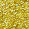 5mm Cup Sequins Lemon Yellow Transparent Rainbow Iris Duo