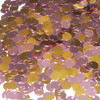 8mm Sequins Top Hole Pink Gold Shiny Metallic Reversible