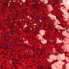 8mm Sequins Top Hole Red Hologram Glitter Sparkle Metallic