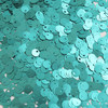 6mm Sequins Top Hole Turquoise Matte Metallic