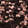 8mm Sequins Top Hole Chocolate Brown Shiny Metallic