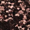 6mm Sequins Top Hole Chocolate Brown Shiny Metallic