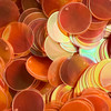 24mm Sequins Top Hole Orange Ultra Crystal Rainbow Iris Iridescent