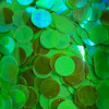 20mm Sequins Top Hole Lime Green Luster Iris Matte Glossy Duo