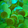 30mm Sequins Top Hole Lime Green Luster Iris Matte Glossy Duo