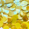 20mm Sequins Top Hole Yellow Rainbow Iris Super Shine Reversible
